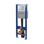 Stelaże i zestawy podtynkowe do WC - Stelaż Cersanit System 40 mechaniczny przycisk Presto chrom - miniaturka - grafika 1