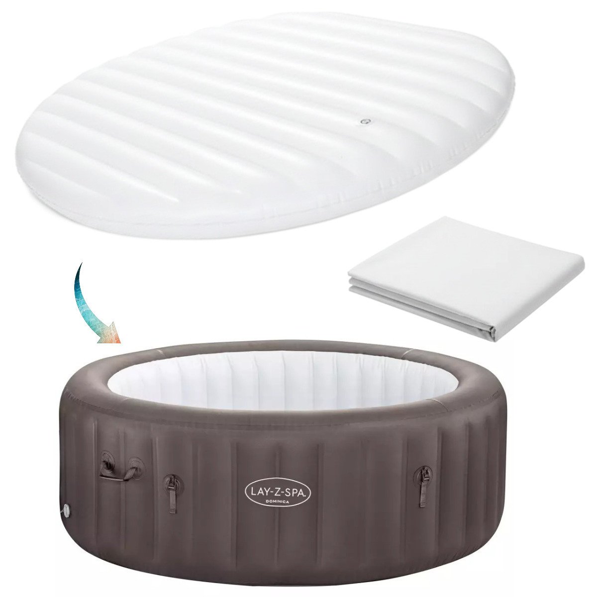 Bestway nakrywa termoizolacyjna dmuchana poduszka jacuzi lay-z-spa 6001s