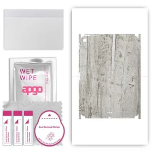 folia naklejka skórka strukturalna na TYŁ+BOKI do Apple iPad Air (2020) - Beton Srebrne Paski - apgo SKINS - Akcesoria do tabletów i e-booków - miniaturka - grafika 1