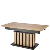 Ławy i stoliki kawowe - Baretti Ława Dąb Artisan/Czarny Halmar Halmar - miniaturka - grafika 1