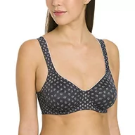 Biustonosze - Rosa Faia Damski biustonosz z fiszbinami Twin Art, szary (anthrazit 408), 70H - miniaturka - grafika 1