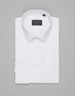 Koszule męskie - koszula ateleta 00506 długi rękaw biały slim fit - miniaturka - grafika 1