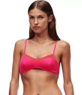 Biustonosze - KARL LAGERFELD Kobiety Satynowy Biustonosz Usztywniany Karl Signature, Czerwony/Różowy, S - miniaturka - grafika 1