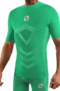 Koszulki sportowe męskie - Sesto Senso Thermo Active CL39 zielona Koszulka męska - miniaturka - grafika 1