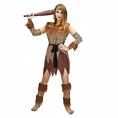 Stroje karnawałowe - PRZEBRANIE KOSTIUM JASKINIOWIEC JASKINIOWCA DAMSKI - miniaturka - grafika 1