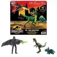 Figurki dla dzieci - Zestaw figurek Jurassic World Ian Malcolm z dinozaurami - miniaturka - grafika 1