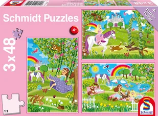 G3 Puzzle 3x48 Księżniczki w ogrodzie - Puzzle - miniaturka - grafika 1