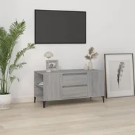 Szafki RTV - Lumarko Szafka pod TV, szary dąb sonoma, 102x44,5x50 cm - miniaturka - grafika 1