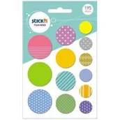 Artykuły biurowe - Stickn Zakładki indeksujące kształty Koła - miniaturka - grafika 1