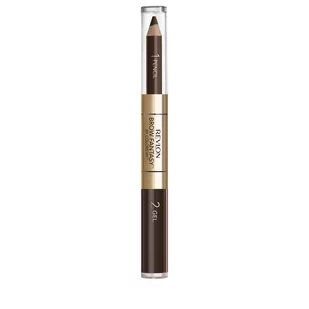 Revlon Brow Fantasy Pencil & Gel kredka i żel do stylizacji brwi Dark Brown 1,49g - Akcesoria i kosmetyki do stylizacji brwi - miniaturka - grafika 1