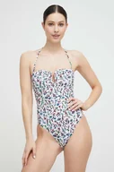 Stroje kąpielowe - Tommy Hilfiger jednoczęściowy strój kąpielowy kolor biały miękka miseczka - miniaturka - grafika 1