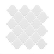 Płytki ceramiczne - Mozaika ceramiczna Arabesco white 27.6x25 cm - miniaturka - grafika 1