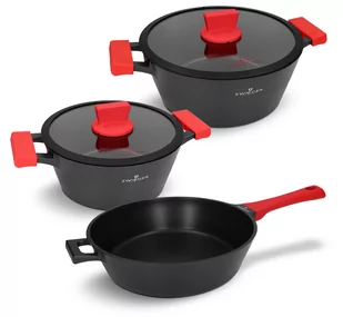 Zestaw garnków i patelni 5 el. Obsidian Zwieger - Zestawy garnków i patelni - miniaturka - grafika 1