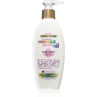 Balsamy i kremy do ciała - OGX Coconut Miracle Air Dry Cream, 177 ml - miniaturka - grafika 1