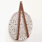 Wieszaki i stojaki - Wieszak ścienny 0150L Skórzany Brązowy ze Złotym - miniaturka - grafika 1