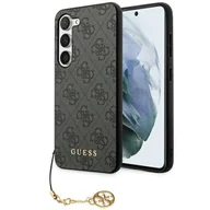 Etui i futerały do telefonów - Etui Guess 4G Charms Collection na Samsung Galaxy A55 - czarne - miniaturka - grafika 1