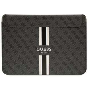 Guess Sleeve GUCS14P4RPSK 14" czarny/ black 4G Printed Stripes - Plecaki - miniaturka - grafika 1