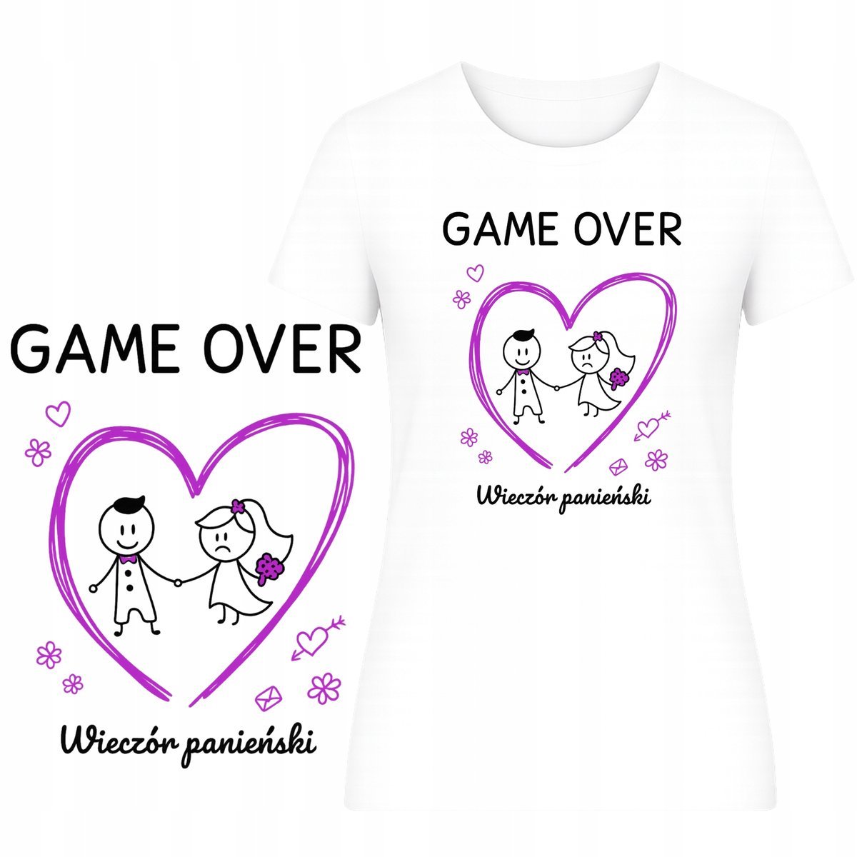 T-SHIRT DAMSKI KOSZULKA NA WIECZÓR PANIEŃSKI ZABAWNY NADRUK PANIEŃSKIE 3XL