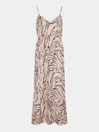 Sukienki - Pieces Sukienka letnia Sade 17146543 Beżowy Wide Fit - miniaturka - grafika 1