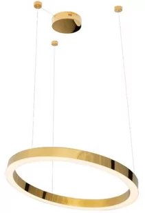 Maxlight LAMPA wisząca LUXURY P0369 okrągła OPRAWA metalowy ZWIS pierścień ring złote P0369 - Lampy sufitowe - miniaturka - grafika 1