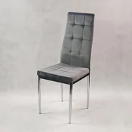 Krzesła - Krzesło MONAKO VELVET szare - miniaturka - grafika 1