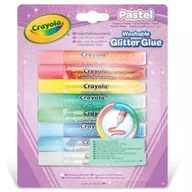 Zabawki kreatywne - Crayola: Klej brokatowy, pastelowe kolory - 8 sztuk. - miniaturka - grafika 1