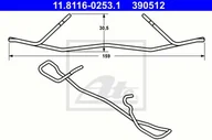 Układ hamulcowy - akcesoria - ATE ZESTAW INSTALACYJNY KLOCKA HAMULCOWEGO 11.8116-0253.1 MERCEDES W211 E280 4-MATIC 06-08 - miniaturka - grafika 1
