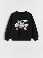 Bluzy dla dziewczynek - Reserved - Bluza Hello Kitty and friends - czarny - miniaturka - grafika 1