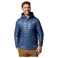 Kurtki męskie - Kurtka męska Columbia Powder Pass™ Hybrid Hooded Jacket Rozmiar: L / Kolor: niebieski - miniaturka - grafika 1