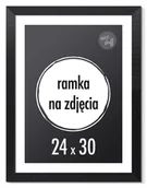Ramki na zdjęcia - RAMKA NA ZDJĘCIA 24x30 cm ramki 30x24 czarna drewniana sosna - miniaturka - grafika 1
