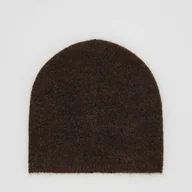 Czapki damskie - Reserved - Czapka beanie - ciemnobrązowy - miniaturka - grafika 1