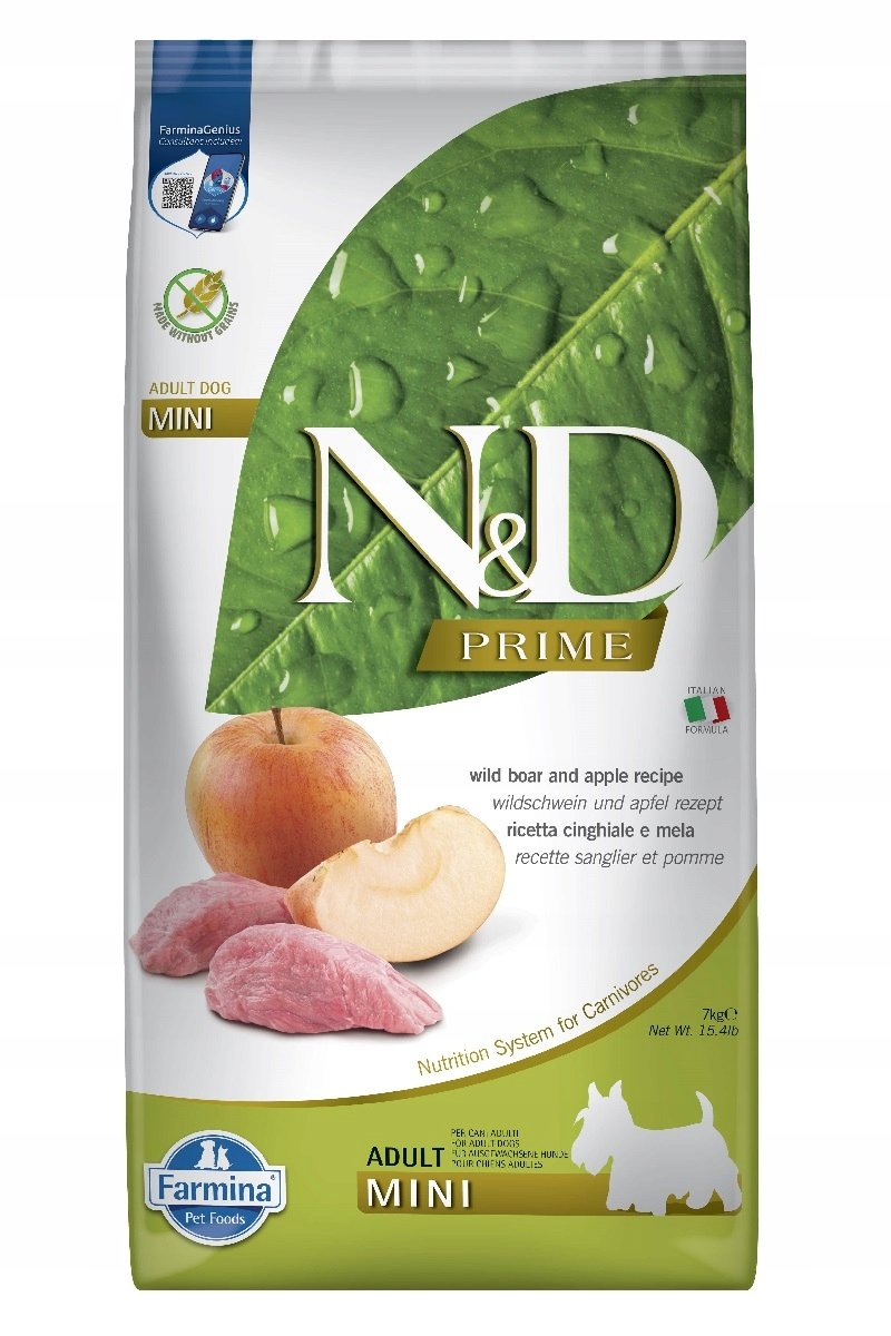 Farmina N&D Grain-Free Boar&Apple Adult Mini 7 kg