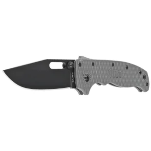 Nóż składany Demko AD20.5 Clip Point Grey Grivory, Black DLC D2 by Andrew Demko (205-D2-CP-DLC) - Noże - miniaturka - grafika 2