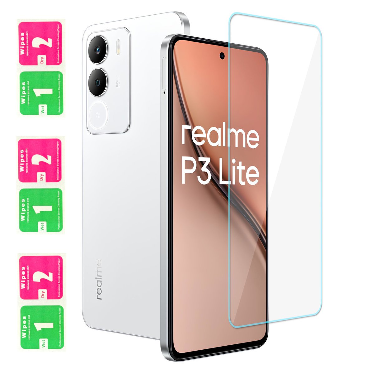 9H Szkło Hartowane Do Realme P3 Lite 4G Szybka Szkiełko Ochronne Na Środek Ekranu Na Telefon Ekran
