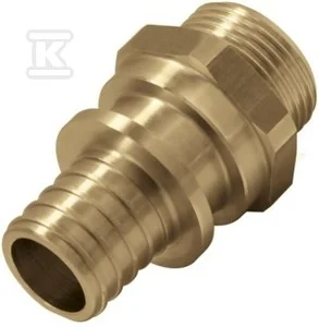 Złączka mosiężna GZ Push - 18x2.5 G3/4" - Łączniki, trójniki, kształtki - miniaturka - grafika 1