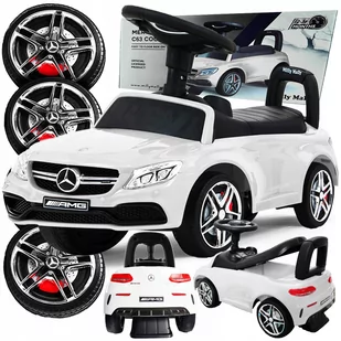 DUŻY JEŹDZIK PCHACZ CHODZIK 3w1 DLA DZIECKA MERCEDES AMG 63 MUZYKA KLAKSON PREZENT DLA DZIECKA - Chodziki - miniaturka - grafika 1
