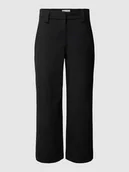 Spodnie damskie - Spodnie materiałowe o skróconym kroju - miniaturka - grafika 1