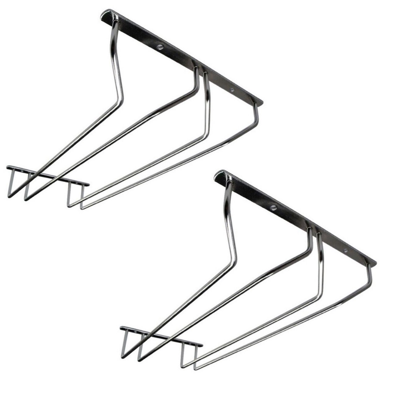 zestaw 2 szyn na kieliszki stojak na kieliszki 34,5x22,2x16,1 cm montowany do ściany 2 rzędy szyn barowych uchwyt na kieliszki do szampana uchwyt na kieliszki do wina montowany do sufitu uchwyt na kieliszki do wina uchwyt na kieliszki do domu, baru, kawiarni