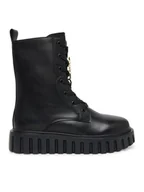 Botki damskie - Patrizia Pepe Trzewiki PPJ981.31 Czarny - miniaturka - grafika 1