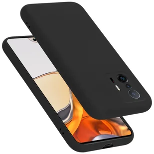 Pokrowiec Do Xiaomi 11T / 11T PRO Etui w LIQUID CZARNY TPU Silikon Case Cover Obudowa Ochronny Cadorabo - Etui i futerały do telefonów - miniaturka - grafika 1