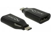 Inne akcesoria audio-wideo - Delock 62977 cable gender changer USB Type-C Displayport Czarny, Adapter - miniaturka - grafika 1