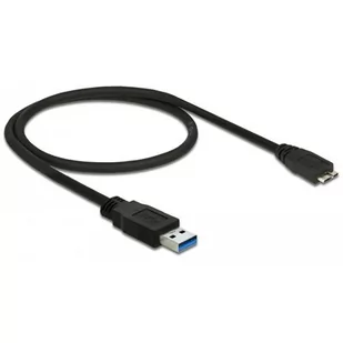 Delock Kabel USB 3.0 0.5m micro AM-BM czarny 85071 - Kable USB - miniaturka - grafika 2