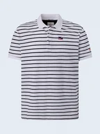 Koszulki męskie - Pepe Jeans Koszulka polo w kolorze białym - miniaturka - grafika 1