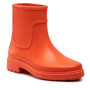 Kalosze damskie - Kalosze Calvin Klein - Rain Boot HW0HW01301 Deep Orange SA1 - grafika 1