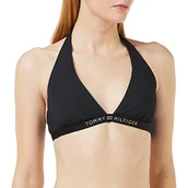 Biustonosze - Tommy Hilfiger Biustonosze damskie na szyi trójkątne Rp (rozmiar zewnętrzny), czarne, XS, Czarny, XS - miniaturka - grafika 1