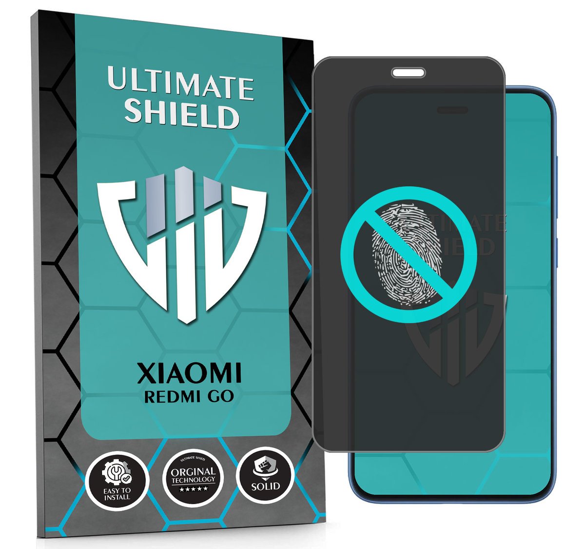 NAJLEPSZE SZKŁO 5D PEŁNE DO XIAOMI REDMI GO SZKIEŁKO NIETŁUKĄCE ORYGINAŁ