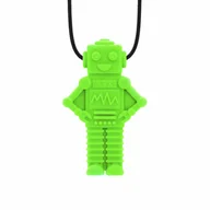 Gryzaki dla dzieci - ARK RoboChew Gryzak Logopedyczny Wisiorek w kształcie Robota Zielony - Miękki - miniaturka - grafika 1