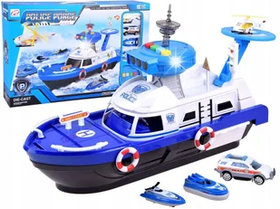 Zestaw Łódź Policja + helikopter pojazdy ZA3341 - Zabawki zdalnie sterowane - miniaturka - grafika 1