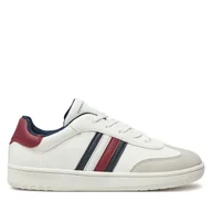 Buty dla chłopców - Sneakersy Tommy Hilfiger Stripes Low Cut Lace-Up Sneaker T3X9-33645-1269 Biały - miniaturka - grafika 1