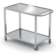 Wózki na żywność - Wózek cateringowy kelnerski spawany mobilny 2-półkowy do 100 kg - Hendi 816691 - miniaturka - grafika 1